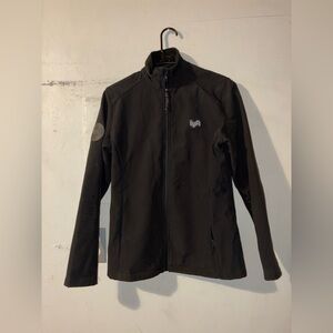 Lyft Driver Black Softshell Jacket Fleece Lined Zip Up Size Small